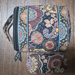 Vera Bradley Hardshell Glasses Case & Cosmetic Bag